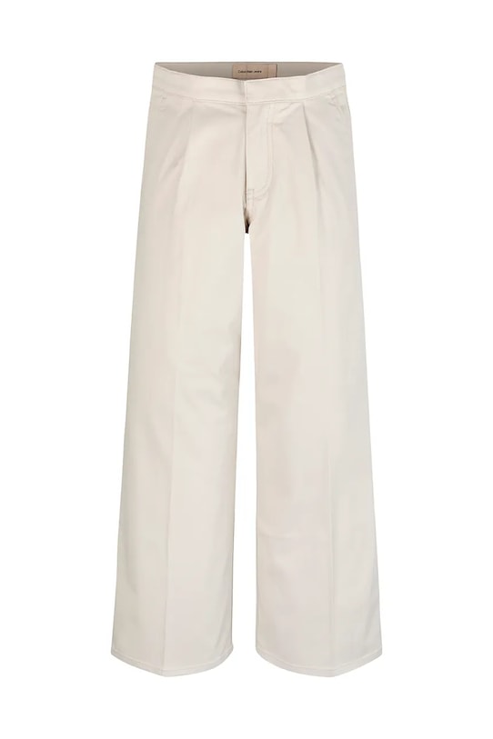 Детские брюки Calvin Klein Jeans HR WIDE IG0IG02778.PPYA бежевый SS25
