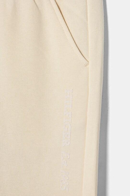 Dziewczynka Tommy Hilfiger spodnie dresowe dziecięce KG0KG08325.128.176.PPYA beżowy