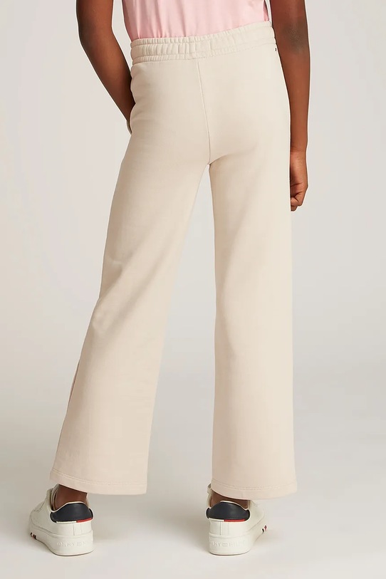Tommy Hilfiger pantaloni de trening pentru copii bej KG0KG08545.PPYA