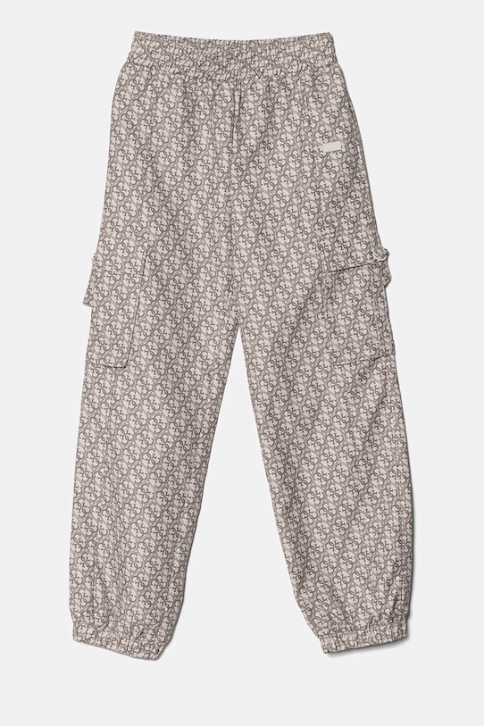 Hlače za trčanje Guess tkanina bež J5RB09.WH2K0.PPYA