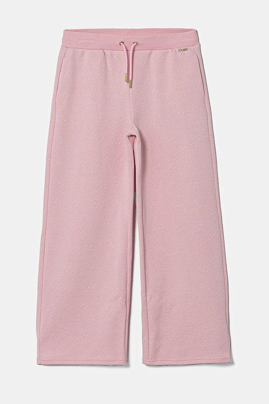 Dječji donji dio trenirke Guess pletivo roza J5RB15.KCHR2.PPYA