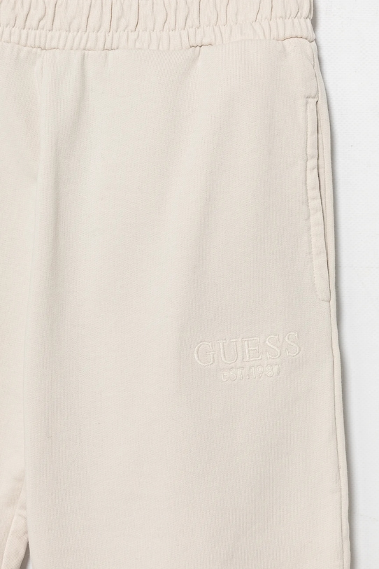 Fete Guess pantaloni de trening din bumbac pentru copii J5RQ12.KAD74.PPYA bej