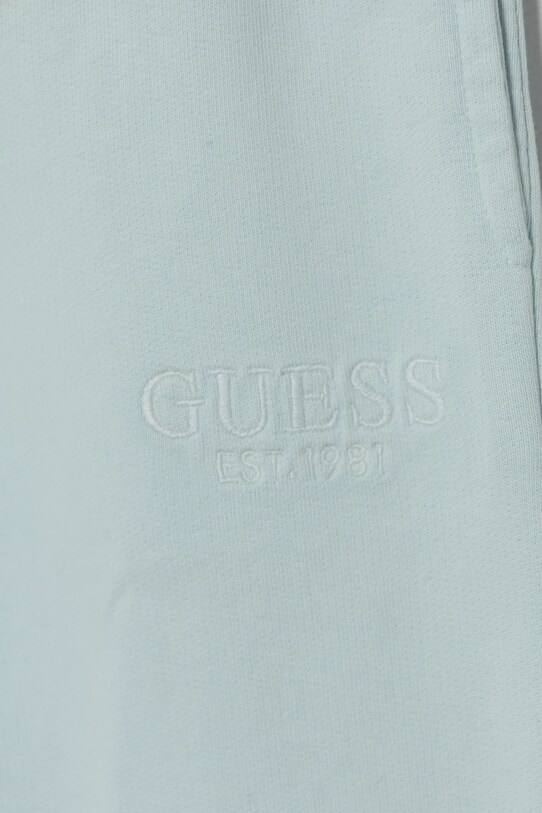 DÍVKA Dětské bavlněné tepláky Guess J5RQ12.KAD74.PPYA tyrkysová