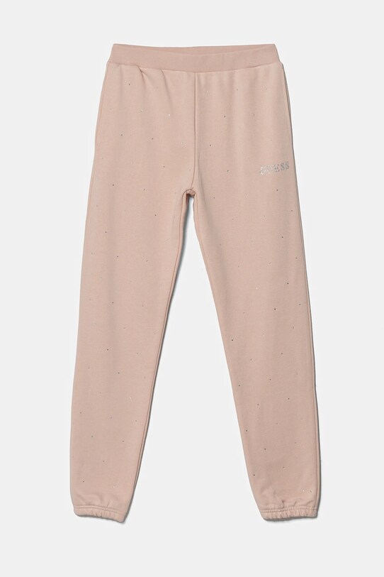 Guess pantaloni de trening pentru copii tricotaj roz J5RQ13.KCLJ0.PPYA