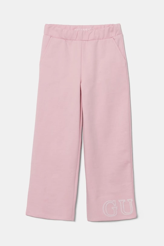 Детские брюки Guess аппликация розовый K5RQ11.KA6R4.PPYA