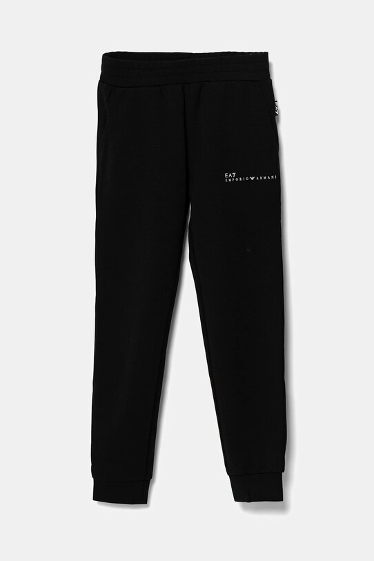 EA7 Emporio Armani pantaloni de trening pentru copii tricotaj negru 7G000039.AF12501