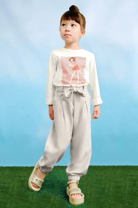 Mayoral pantaloni copii panza bej 3556.6G.Mini.PPYA