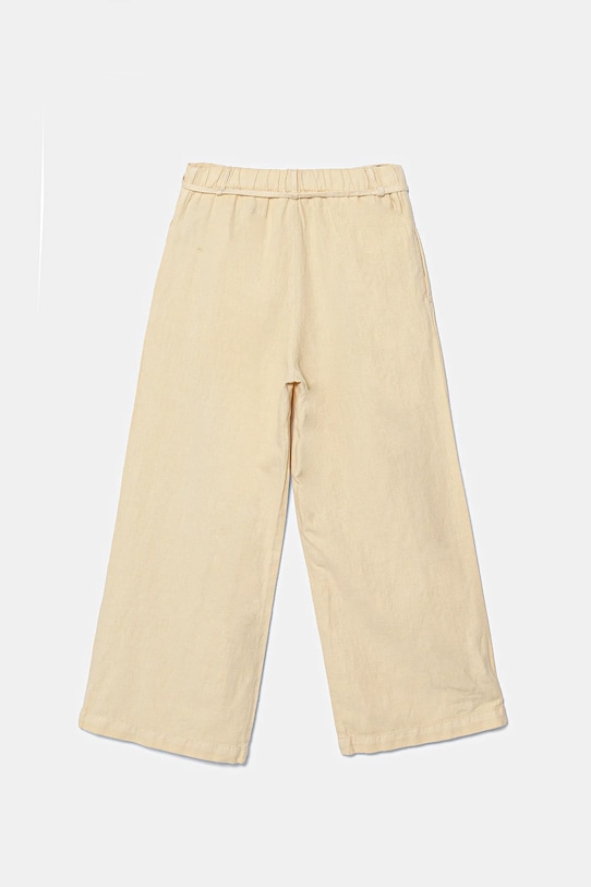 Guess pantaloni cu amestec de in pentru copii J5GB08.WG5G0.PPYA bej SS25