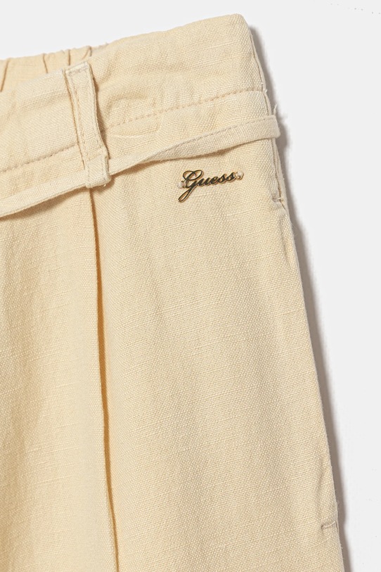 Дівчинка Дитячі штани з домішкою льону Guess J5GB08.WG5G0.PPYA бежевий