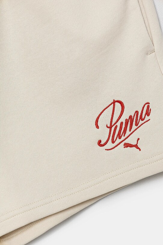 Fete Puma pantaloni scurți copii ESS SCRIPT Shorts G 685869 bej