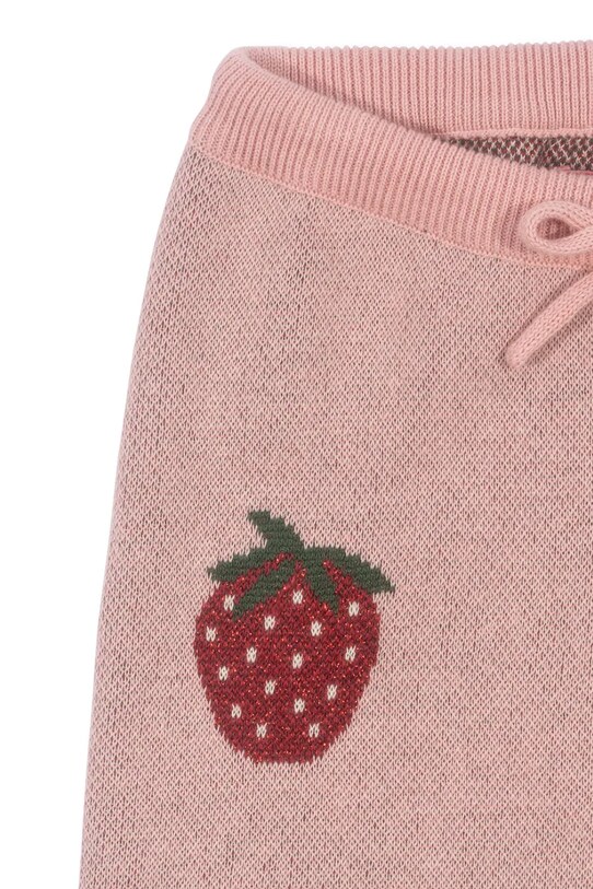 Dziewczynka Konges Sløjd spodnie dresowe dziecięce LAPIS LUREX KNIT PANTS KS102261 różowy