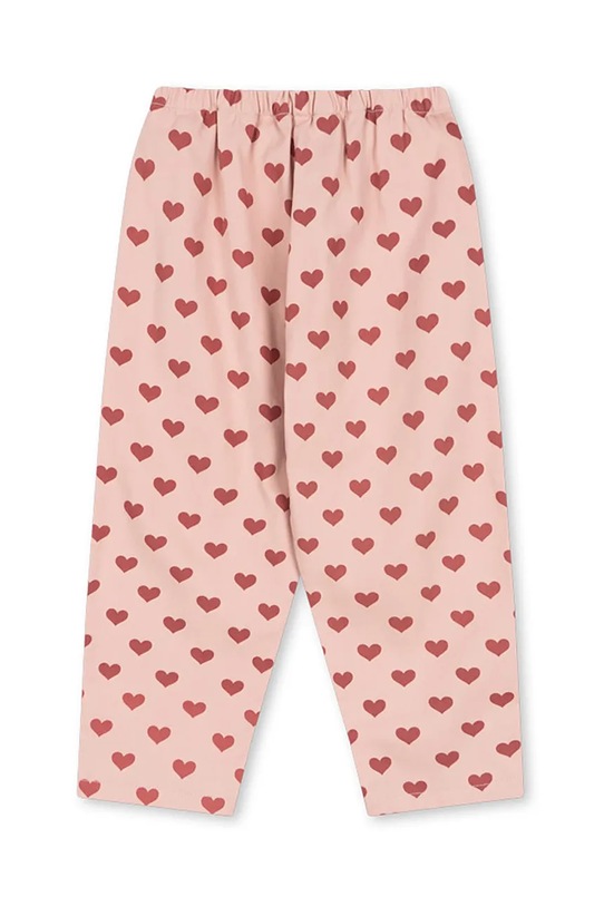 Băieți Konges Sløjd pantaloni de bumbac pentru copii FEN PANTS GOTS KS102279 roz