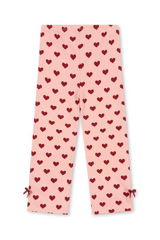 Konges Sløjd spodnie bawełniane dziecięce DREY SLIT PANTS GOTS KS102568 różowy SS25