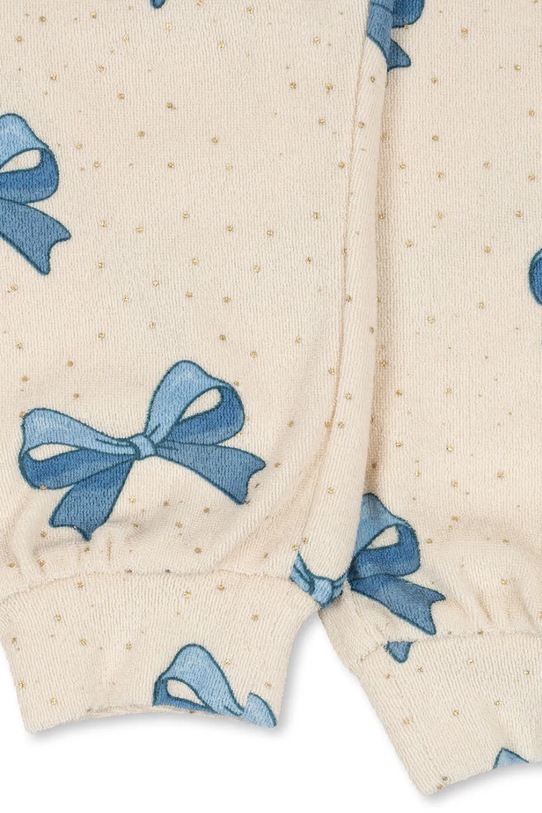 Dziewczynka Konges Sløjd spodnie dresowe dziecięce ITTY SWEAT PANTS GOTS KS102599.G beżowy