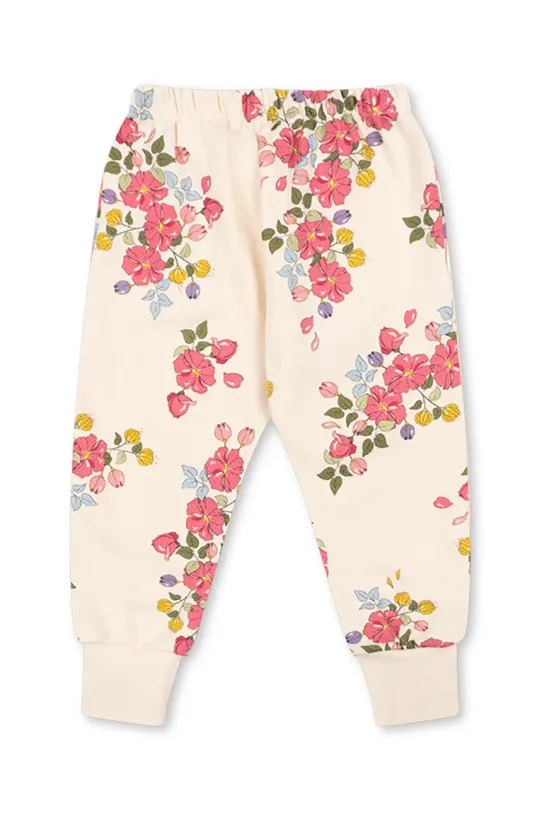 Detské bavlnené tepláky Konges Sløjd LOUPY LOU SWEAT PANTS GOTS KS102707.G béžová SS25