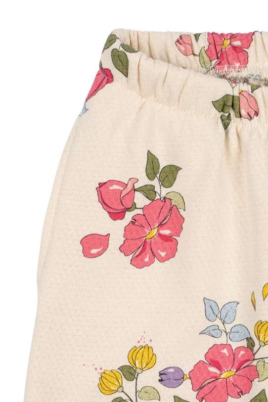 Djevojčice Dječji pamučni donji dio trenirke Konges Sløjd LOUPY LOU SWEAT PANTS GOTS KS102707.G bež