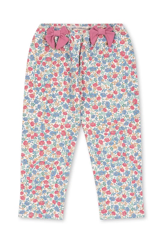 Konges Sløjd spodnie bawełniane dziecięce DREYA PANTS GOTS wzorzyste niebieski KS102540