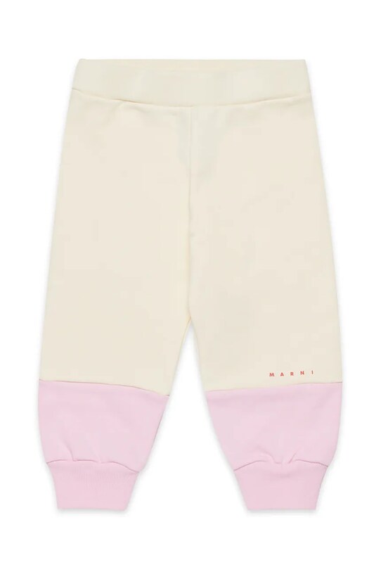 Бавовняні штани для немовлят Marni MP174B TROUSERS бавовна рожевий M01390
