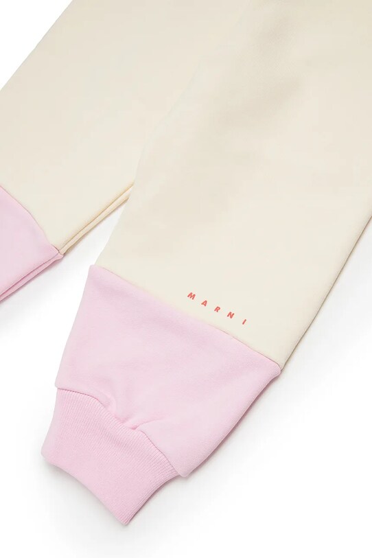 Бавовняні штани для немовлят Marni MP174B TROUSERS рожевий M01390
