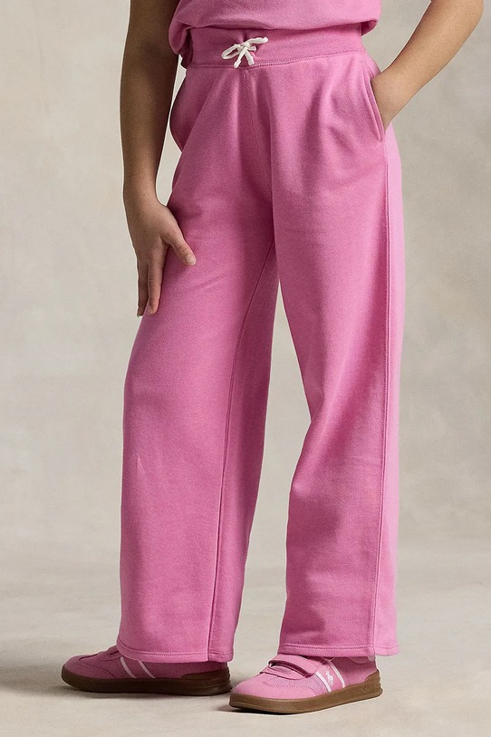 Dětské tepláky Polo Ralph Lauren růžová 313957843002