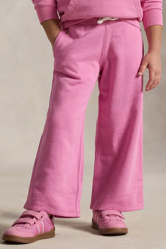 Dětské tepláky Polo Ralph Lauren růžová 312957843002