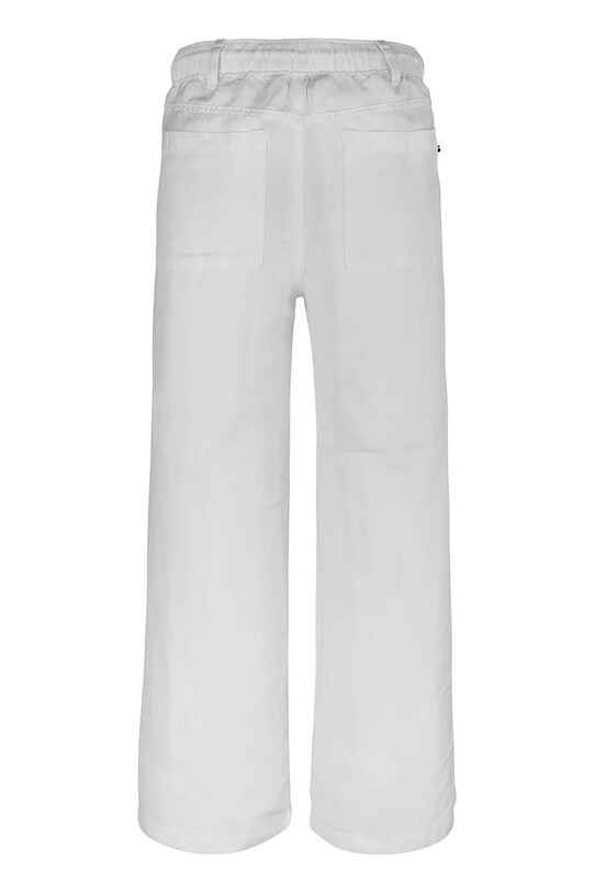 Dziewczynka Tommy Hilfiger spodnie lniane dziecięce KG0KG08425.128.176.PPYA biały