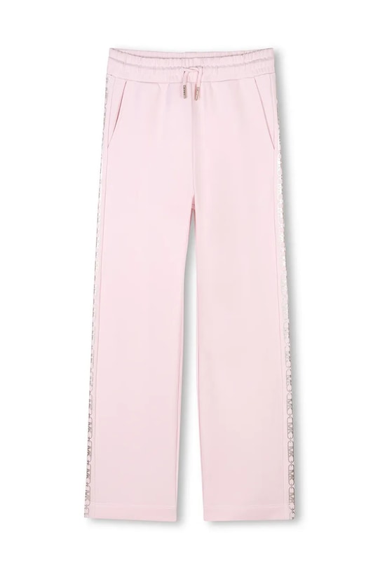 Детские хлопковые штаны Michael Kors аппликация розовый R30330.114.150