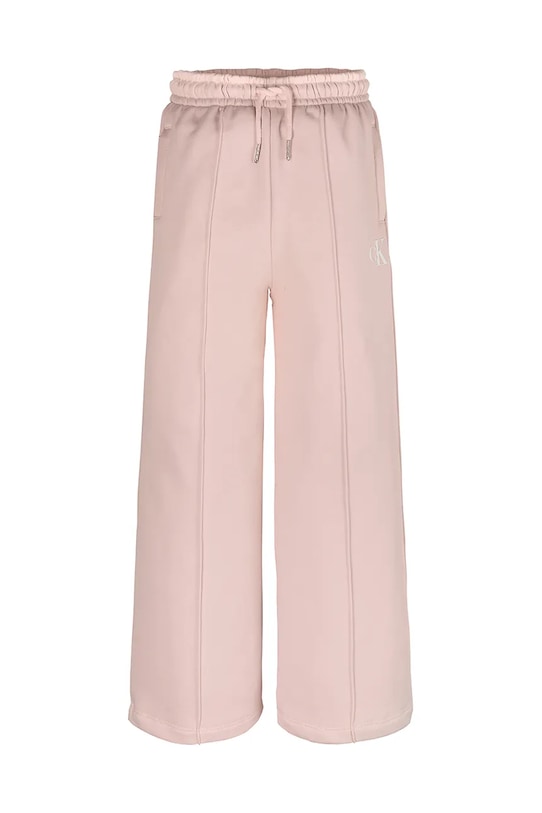 Dječji donji dio trenirke Calvin Klein Jeans pletivo roza IG0IG02875.PPYA