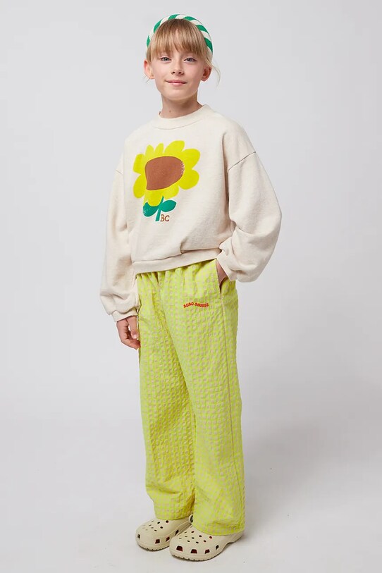 Детские брюки Bobo Choses ткань жёлтый 125AC082
