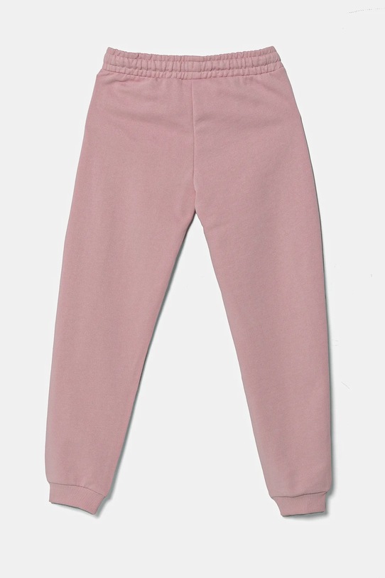 Dječji pamučni donji dio trenirke United Colors of Benetton 3J68CF02H.G.Season.PPYA roza SS25