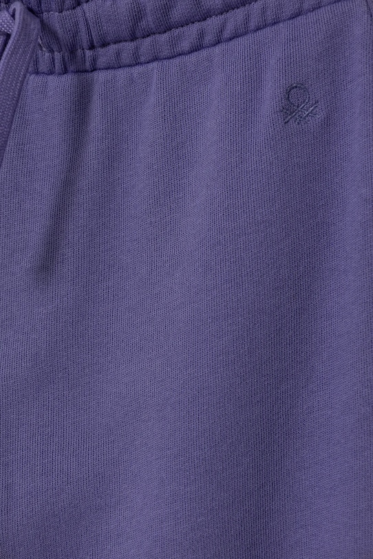 Dziewczynka United Colors of Benetton spodnie dresowe bawełniane dziecięce 3J68CF02H.G.Season.PPYA fioletowy