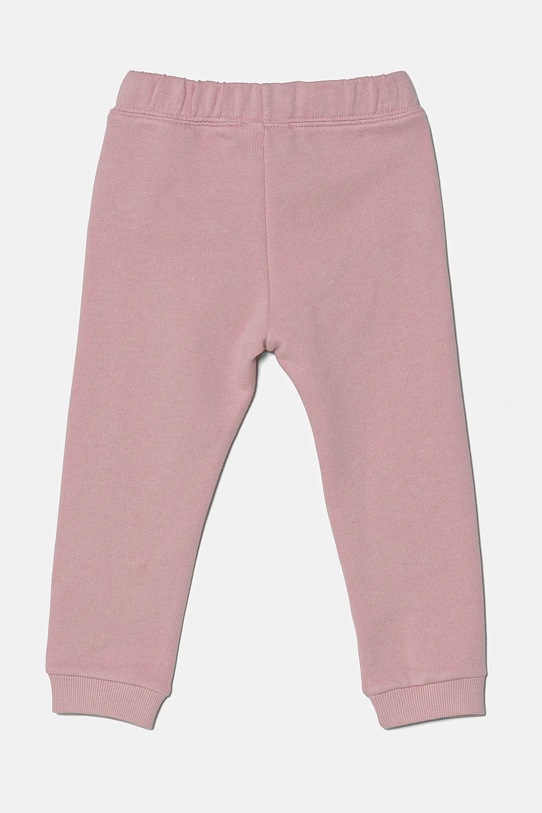 United Colors of Benetton pantaloni de trening din bumbac pentru copii 3J70GF01N.P.Season.PPYA roz SS25
