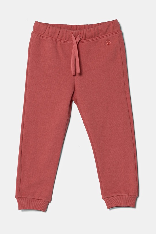 United Colors of Benetton spodnie dresowe bawełniane dziecięce bawełna różowy 3J70GF01N.P.Season.PPYA