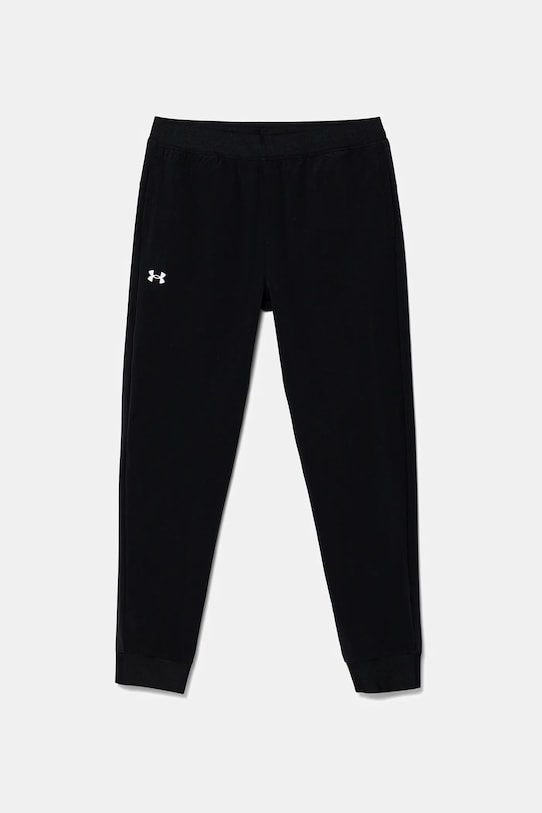 Detské tepláky Under Armour Rival Woven Jogger s elastanom čierna 1384207