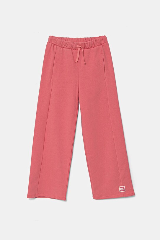 Dětské bavlněné tepláky United Colors of Benetton pletenina růžová 3UNICF061.G.Seasonal