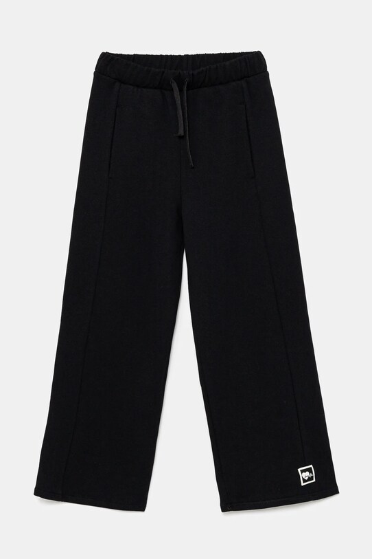 United Colors of Benetton pantaloni de trening din bumbac pentru copii bumbac negru 3UNICF061.G.Seasonal