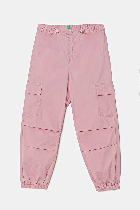 United Colors of Benetton pantaloni copii panza roz 4L2VCF046.G.Seasonal