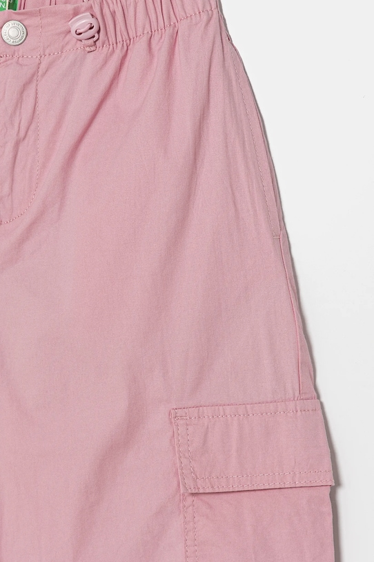 Fete United Colors of Benetton pantaloni copii 4L2VCF046.G.Seasonal roz