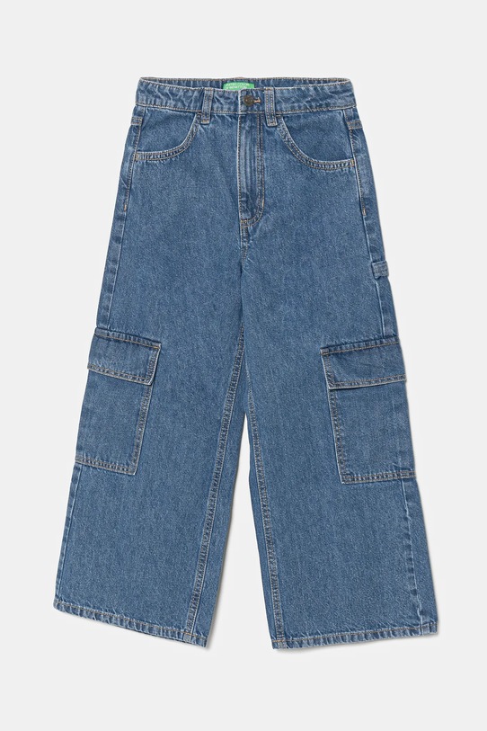 United Colors of Benetton jeans copii reglabil albastru 4DW2CE035.G.Seasonal