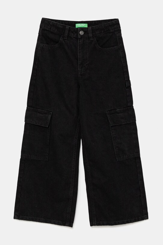 Дитячі джинси United Colors of Benetton з регулюванням чорний 4DW2CE035.G.Seasonal