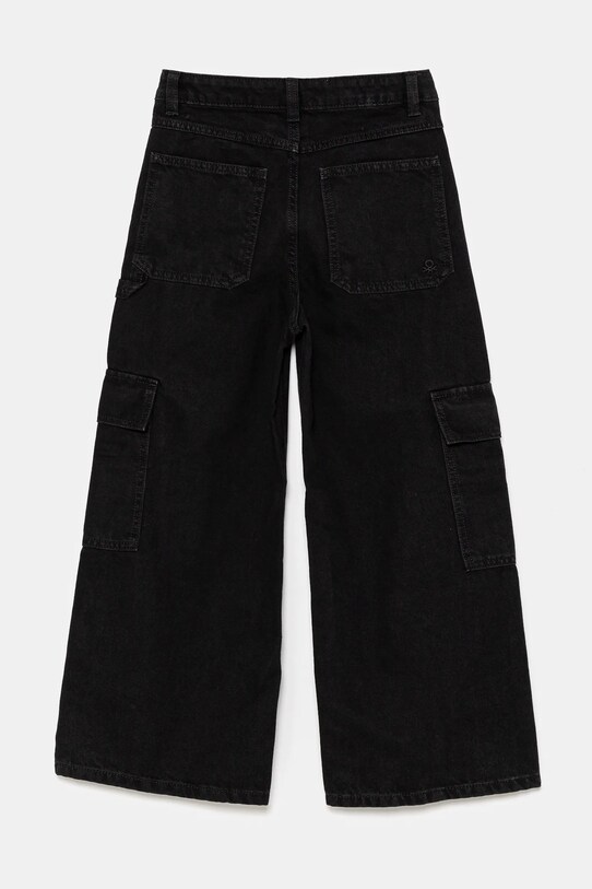 Дитячі джинси United Colors of Benetton 4DW2CE035.G.Seasonal чорний SS25
