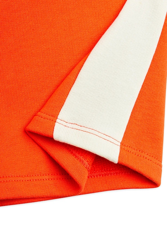 Παιδικό βαμβακερό παντελόνι Mini Rodini Note πορτοκαλί 2523011142