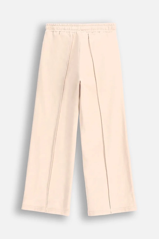 Coccodrillo spodnie dresowe dziecięce WC5120101VGA beżowy SS25