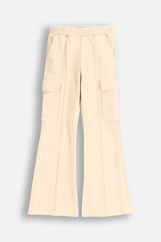 Coccodrillo pantaloni de trening pentru copii tricotaj bej WC5120102NGJ