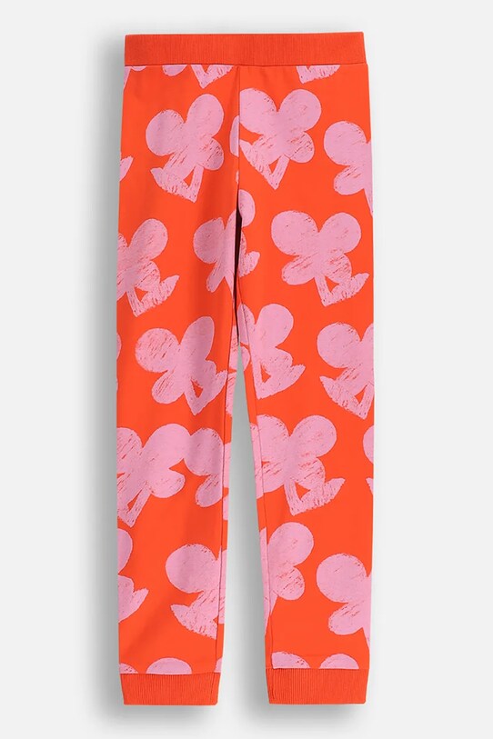 Coccodrillo pantaloni de trening pentru copii tricotaj rosu WC5122104MGK
