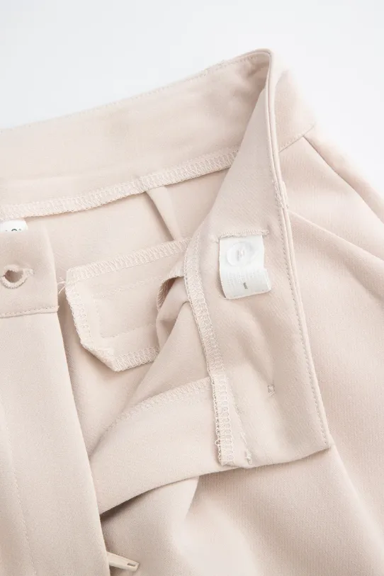 Hlače od odijela sa širokim nogavicama Coccodrillo bež WC5119101EJG