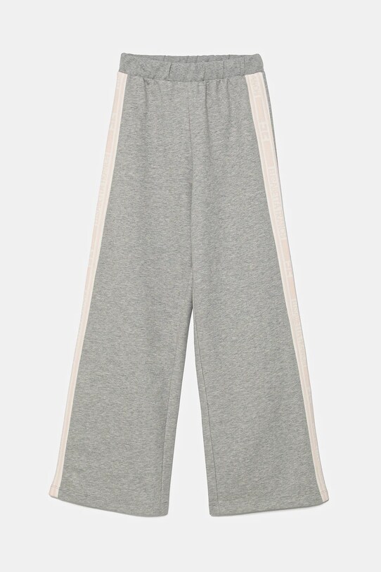 Elisabetta Franchi pantaloni de trening din bumbac pentru copii EFPA273.0.FF002 gri SS25