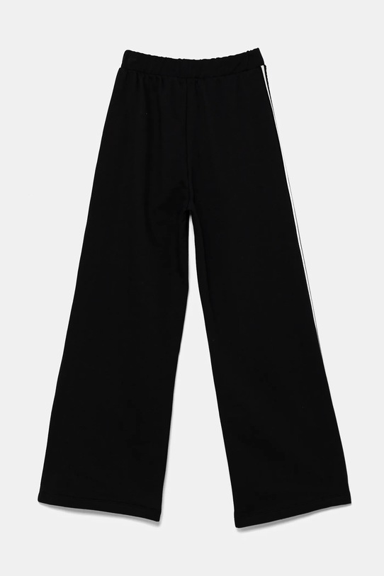 Elisabetta Franchi spodnie dresowe bawełniane dziecięce EFPA273.0.FF002 czarny SS25