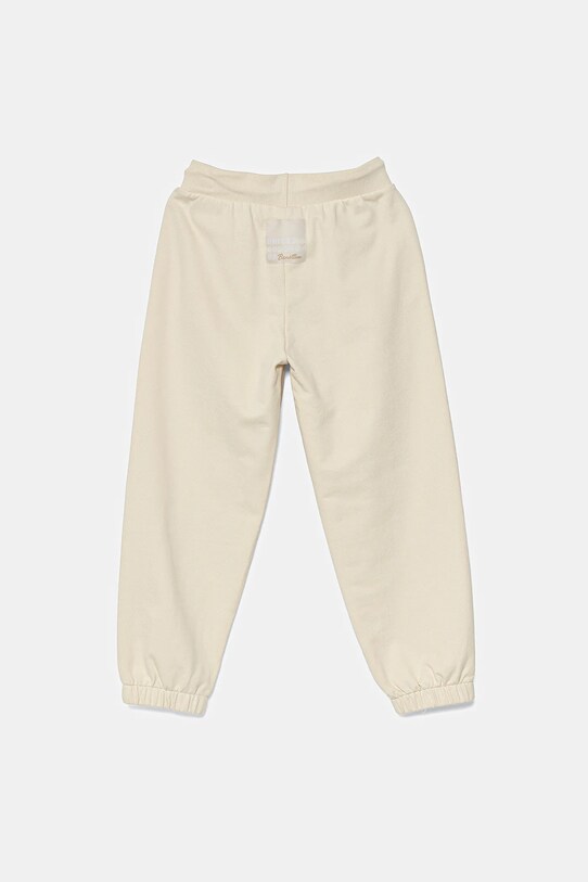 United Colors of Benetton pantaloni de trening din bumbac pentru copii 3UNICF060.G.Seasonal bej SS25