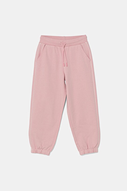 United Colors of Benetton spodnie dresowe bawełniane dziecięce bawełna różowy 3UNICF060.G.Seasonal